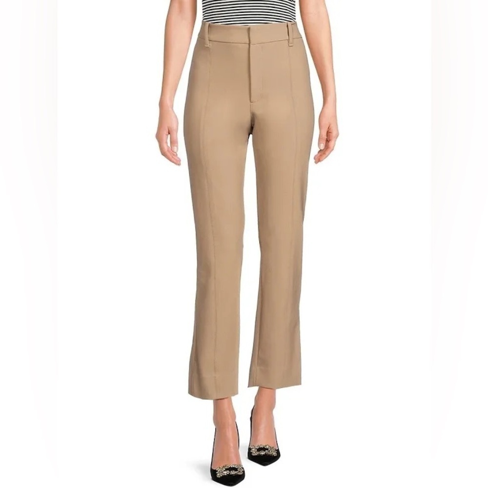 VINCE Womens Beige Pocket Straight Leg Linen Blend Dress Pants 8 NormCore